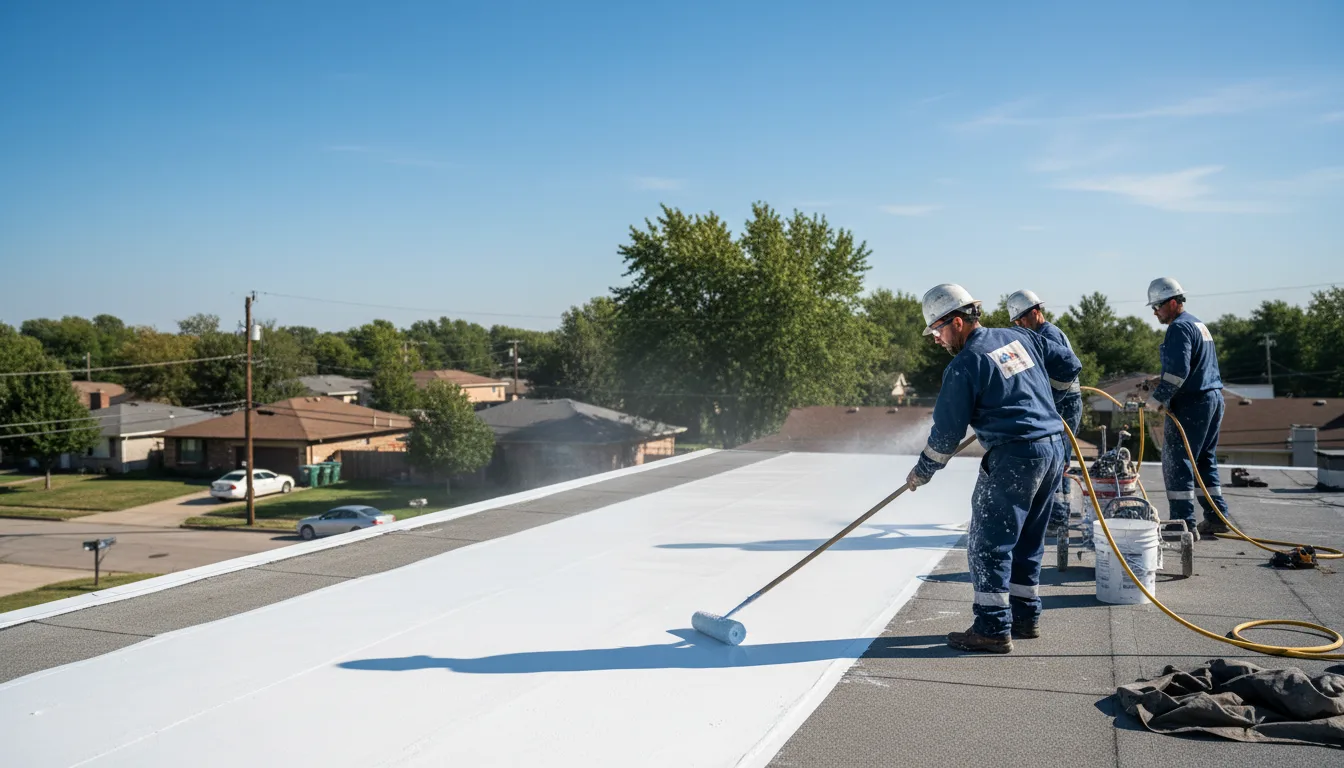Commercial roof coating in Grady, NM near me